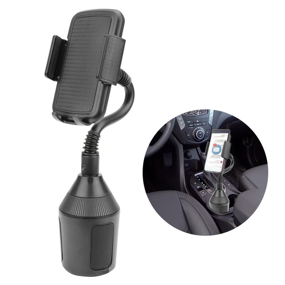 Adjustable Gooseneck Car Cup Holder Phone Mount for iPhone Samsung Galaxy Google and More Devices 360° Rotation
