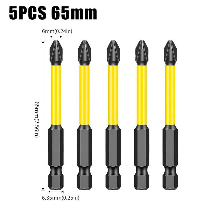 S2 Крестовая магнитная головка бита электрическая дрель электрическая отвертка головка бита высокая твердость нескользящая крестовая головка бита инструменты