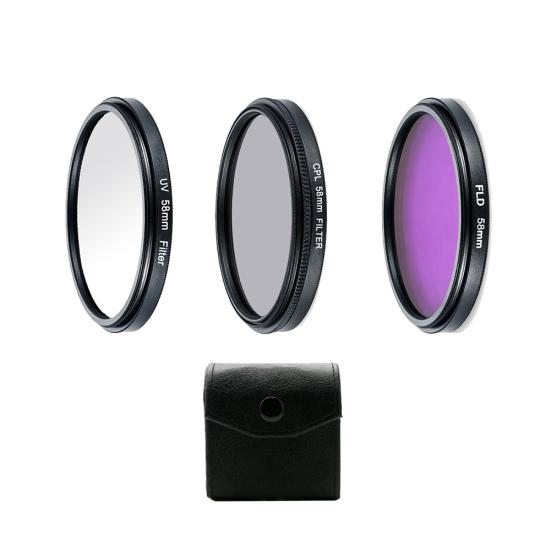 Профессиональный комплект фильтров для фотосъемки UV CPL Polarizer FLD для зеркальных камер