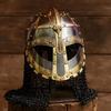 Средневековый Шлем Рыцаря Викинга с Кольчугой LARP Реконструкция Доспехи Подарок