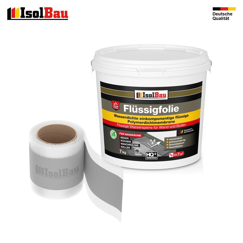 Dichtset 110G Liquid Foil 7kg 5m Tape