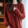 Женский свитер 100% шерсть MODERN NEW SAGA O-образный вырез трикотажный пуловер толстые зимние джемперы женские трикотажные топы