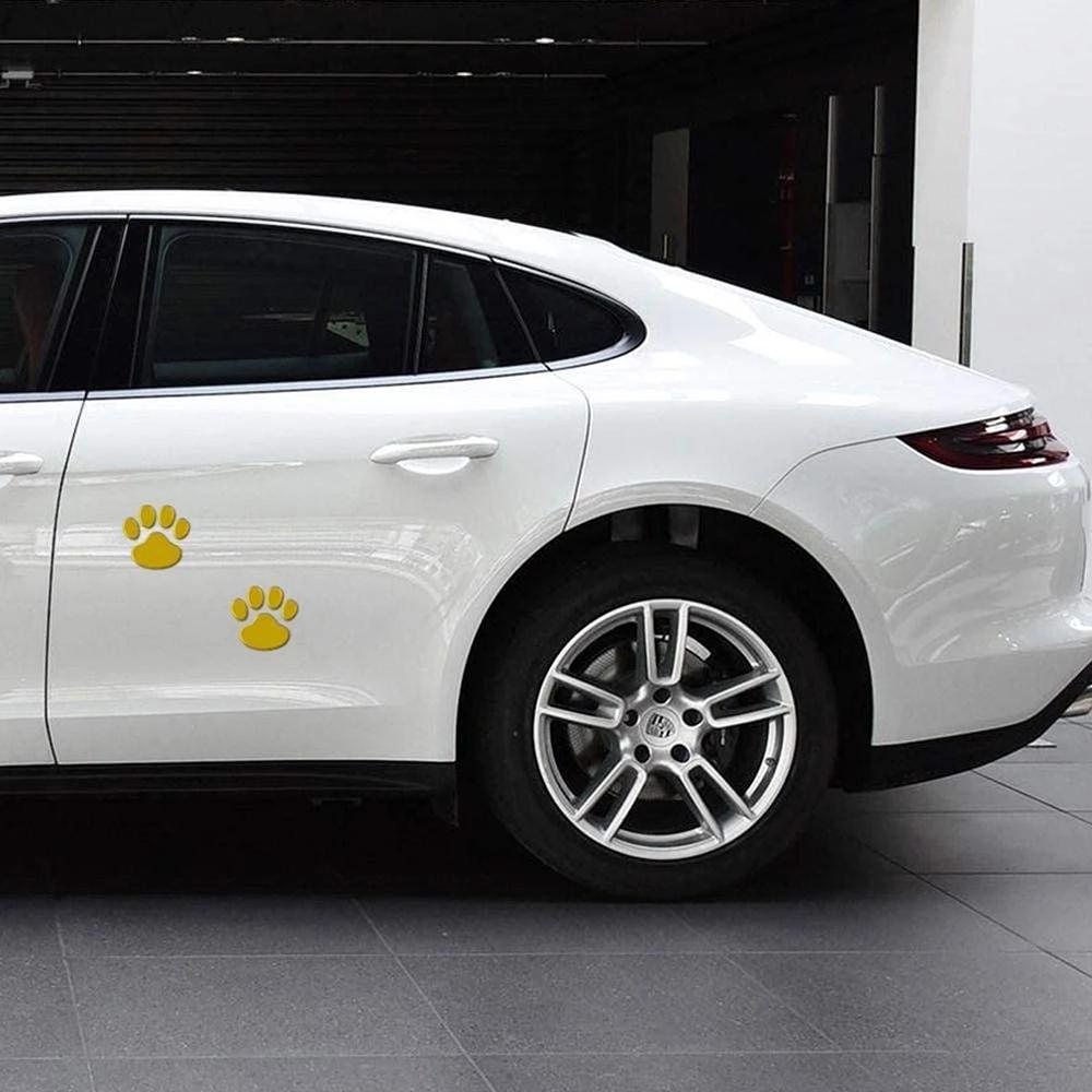 Cat Dog Footprint Bumper PVC Windshield Decals Footprint Sticker Car Stickers Autos Window Decal