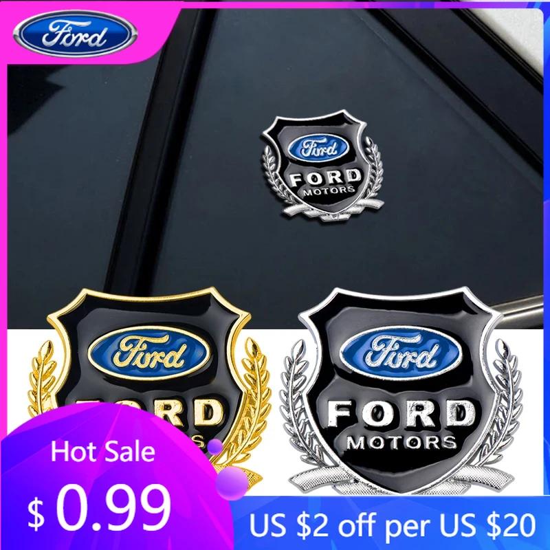 Car Sticker 2pcs Metal Eagle Emblem stickers for car decoration auto accessories For Ford 3 MK2 Fiesta MK7 Mondeo Mk4 Fusion Kug