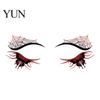 Music Festival Face Decals Halloween Temporary Tattoos for Women, Waterproof Pumpkin Spiderweb Eye Art Stickers Masquerade Carnival Cosplay