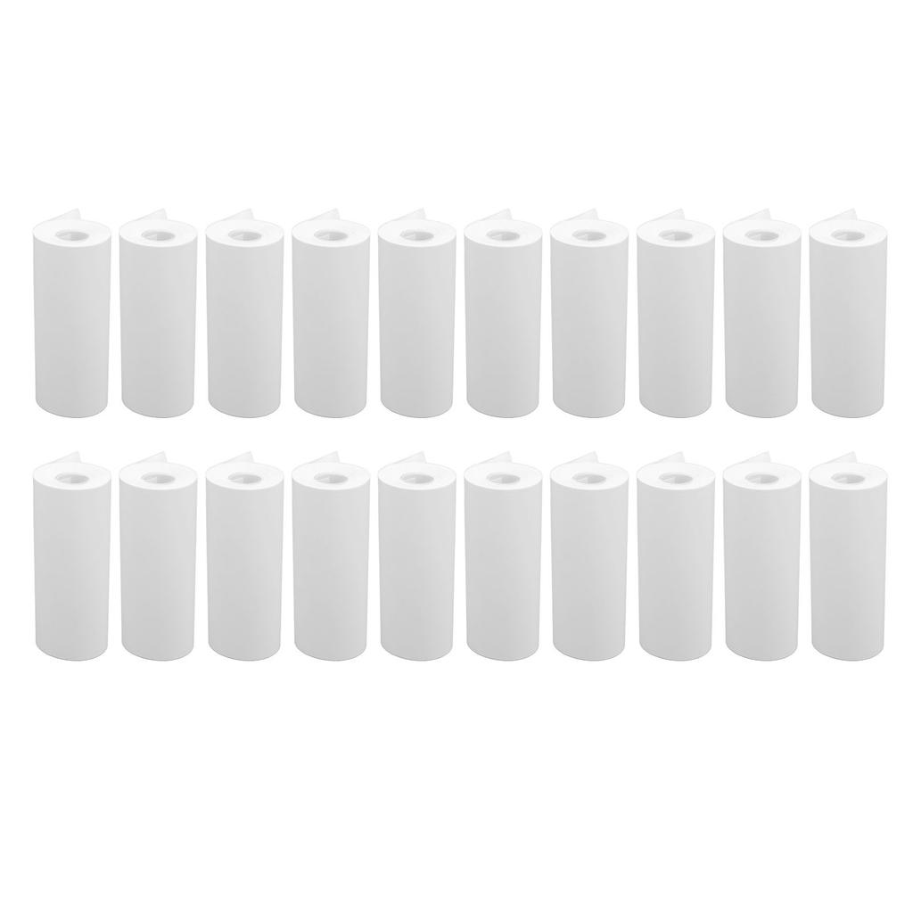 20 шт. рулонов термобумаги, портативный набор для заправки, печать для камеры, заметок, этикеток, 57x25 мм