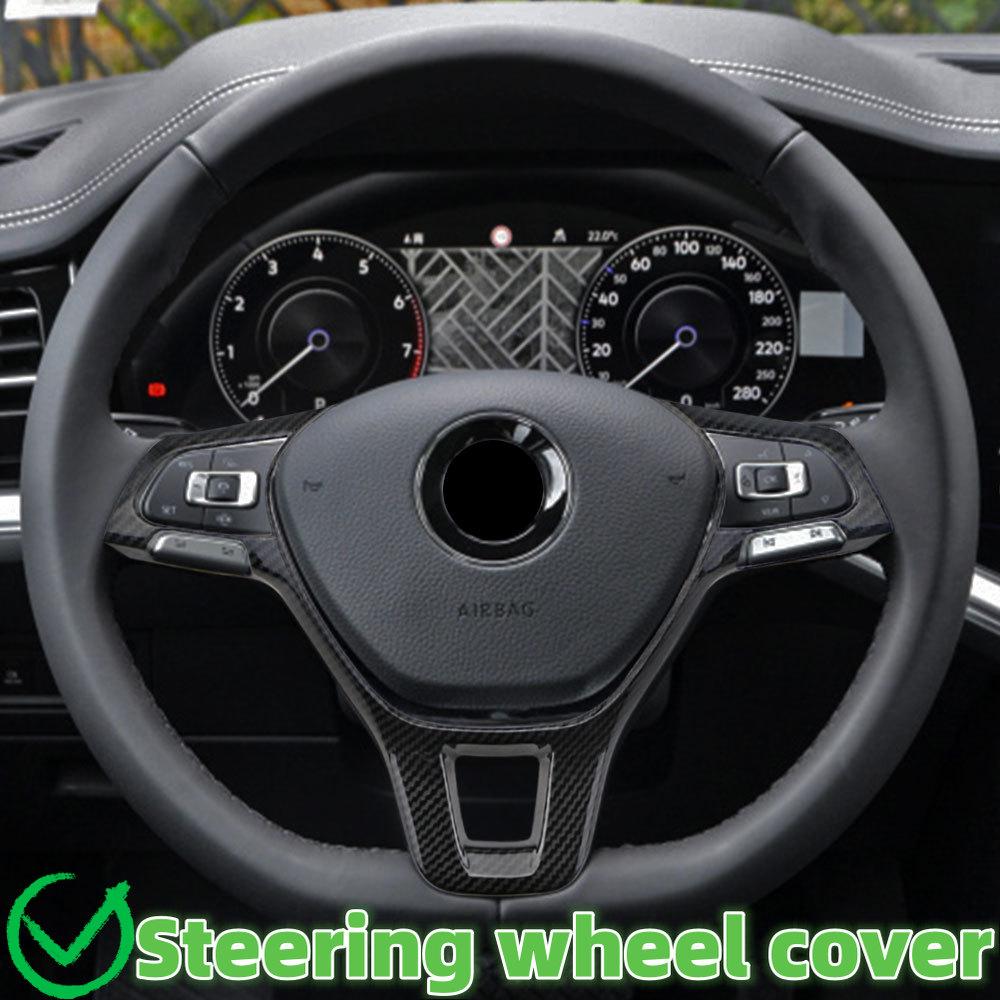 Car Steering Wheel Panel Cover Sequins for Volkswagen VW Tiguan MK2 Golf 7 Polo TCross T-roc Touran Jetta 2017-2023