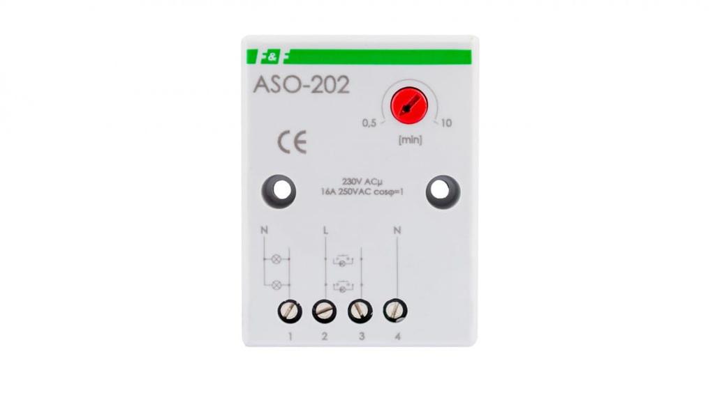 Staircase Light Switch With Anti-Lock 16A 0.5-10Min 230V Ac Aso-202