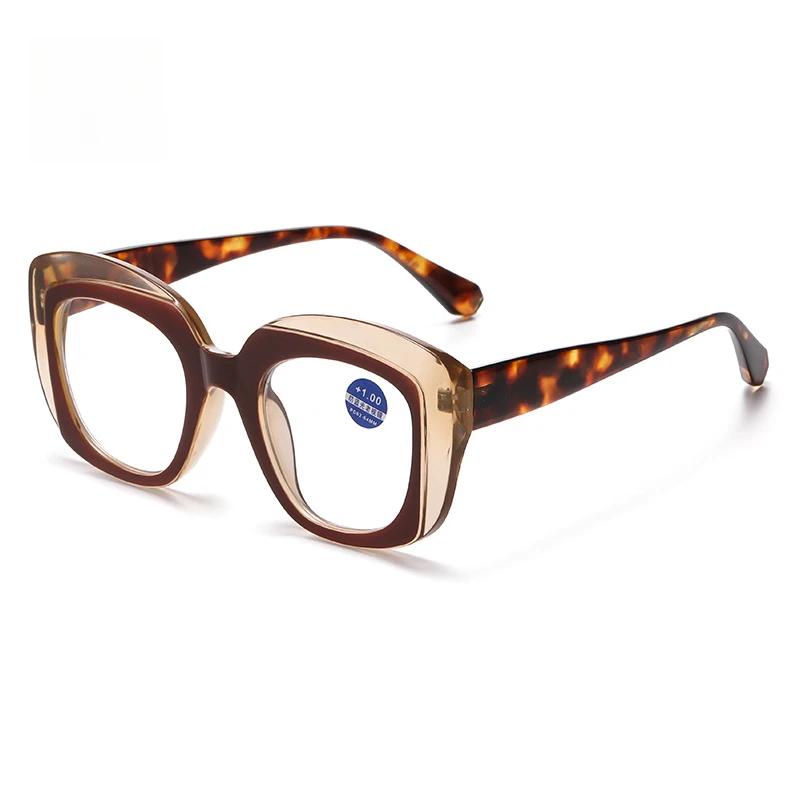 Новые очки для чтения с большой оправой, высокой четкости и защитой от синего света, удобные и универсальные очки для чтения как для мужчин, так и для женщин