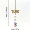 Rotating Butterfly Wind Chimes Colorful Light Collection Pendant Crafts Bee Wind Chimes  Backyard