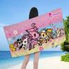 Кавайи T-Tokidoki Аниме Пляжное полотенце Цветные банные полотенца Для девочки Микрофибра Быстросохнущее Без песка Пляж Йога Спа Бассейн
