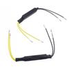 1 Pair Motorcycle Flasher LED Turn Signal Lights AMS Cement Indicator Load Resistor 12V 21W Fault Decoder Solve Blinker Error 26 Ohm