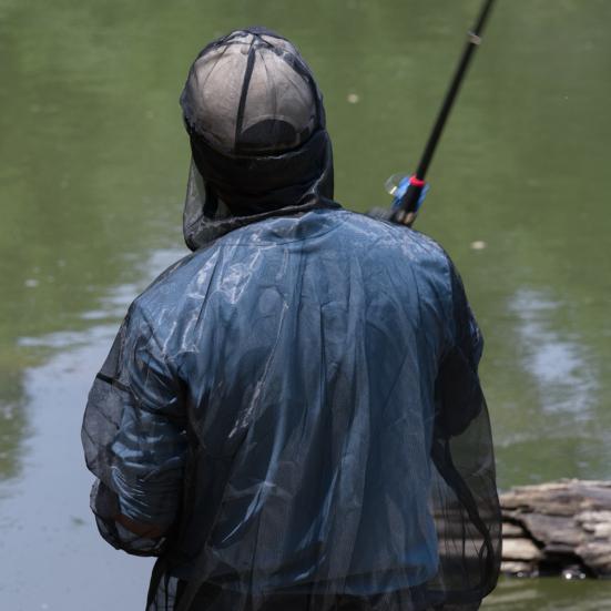 2 шт./компл. Костюм от комаров Ультралегкая сетка Полностью закрывающий дизайн Пуловеры Эластичная талия