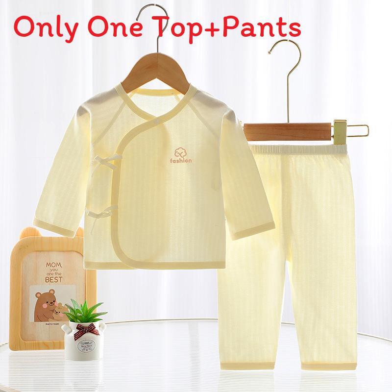 Baby Summer Lightweight Cotton Kimono Set With Antibacterial Feature For Newborns