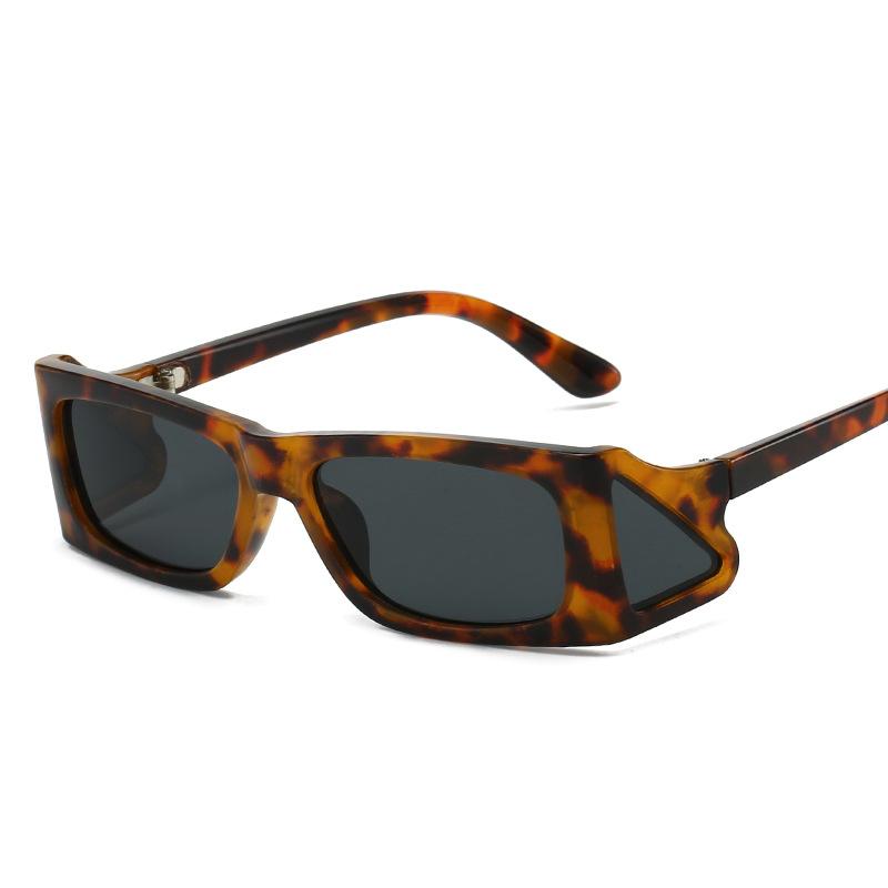 Fashion box sunglasses, European and American retro men's and women's sunglasses ins hot-selling personality side window sunglasses tide