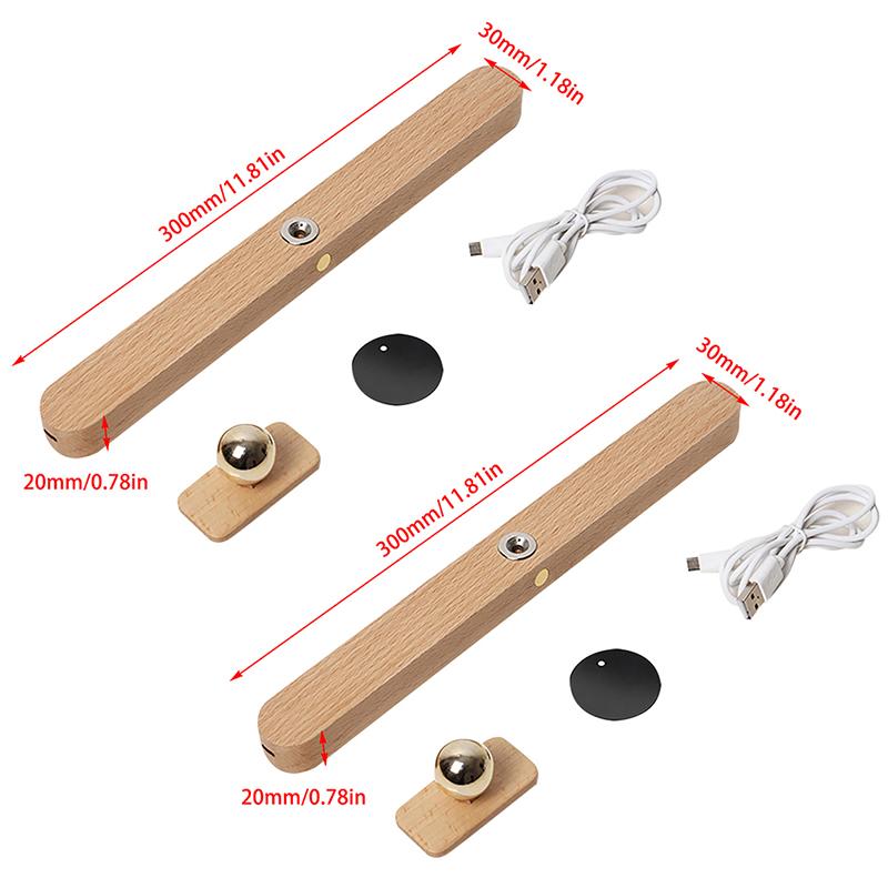 Вращающийся на 360° деревянный светодиодный настенный светильник, магнитное съемное зеркало для макияжа, передняя заполняющая лампа, настенный светильник, USB-ночник, спальня, гостиная