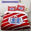 England Flag Design Bed Bedding Set 1 Duvet Cover + 2 Pillowcases Soft Breathable Household Bed Linens