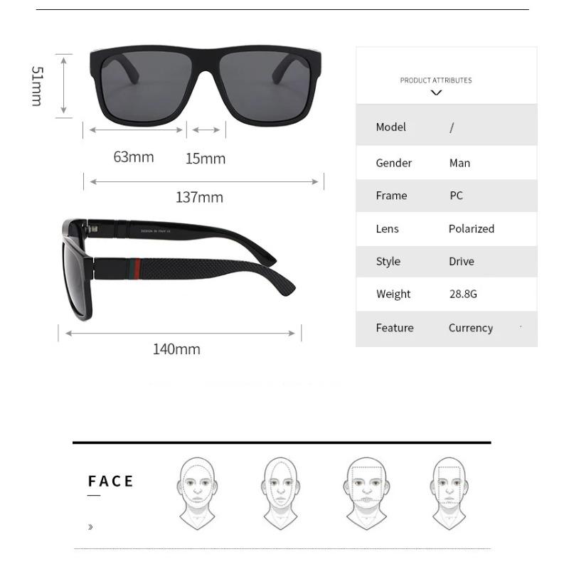 Модные квадратные поляризованные солнцезащитные очки мужские винтажные пластиковые мужские солнцезащитные очки женские стильные черные спортивные оттенки UV400