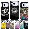 Aum om Намасте Символ Дзен Йога Чехол для телефона iPhone 17 16 15 14 13 Pro Max Задняя крышка для 12 11 Pro Coque