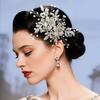 Pearl Bridal Hair Clip Silk Flower Wedding Headdress Fairy Bride Hairpin  Bride Accessories