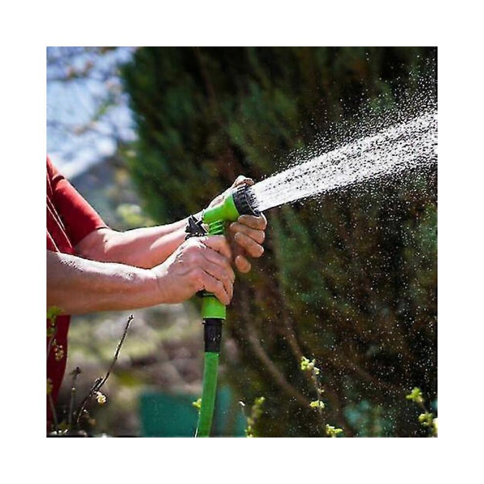 (30m, Green) Expanding Garden Water Hose Pipe Spray Gun Flexible Grow Stretch Hosepipe