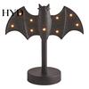 Dark Themed Room Light Halloween Gothic Witch Lantern, Resin Tabletop Decor with Warm Glow, Spooky Centerpiece Porch Lantern for Shelf