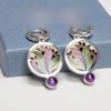 Hecheng Elegant Flower Enamel Earrings - Универсальные и стильные украшения в стиле кубической феи