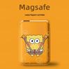 Кожаный чехол-держатель для карт MAGsafe Губка Боб для телефонов Apple