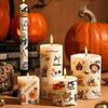 Halloween Candle Tattoo Stickers Halloween Party Candle Surface Decoration Cartoon Stickers DIY Cute 1PC