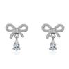 Design Sense Cold Wind Small Lock Fashion Zirconia Sparkling Classic Stud Earrings for Women Dazzling Female Elegant Accessories Timeless Jewelry