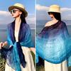 2Packs Women Hemp Shawl Wrap Long Head Neck Scarf,Linen Scarf Textur Scarf Hemp Shawl Windproof,warm,stylish Color-blocked Scarf