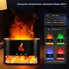 3D Simulation Flame Volcano Crystal Salt Stone Seven Color Atmosphere Light Flame Aromatherapy Machine Humidifier Support Essential Oil