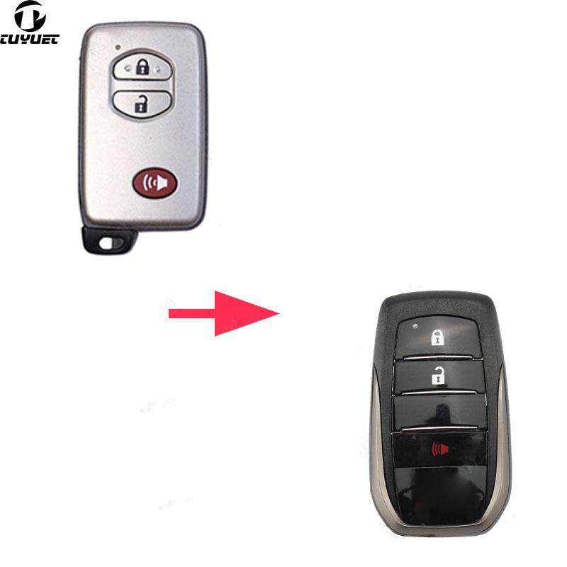 Modified Smart Remote Key Shell for Toyota Camry Prado Land Cruiser (Board 5290) With Emergency Key Blade