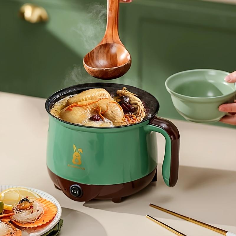 Многофункциональная электрическая кастрюля, портативная кастрюля быстрого приготовления с антипригарным покрытием, дорожная многофункциональная электрическая сковорода, подходящая для 1-2 человек