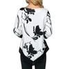 2021 Новая женская мода 3D-печать Футболка с длинным рукавом и круглым вырезом Свободная повседневная рубашка Женская одежда для выхода в свет