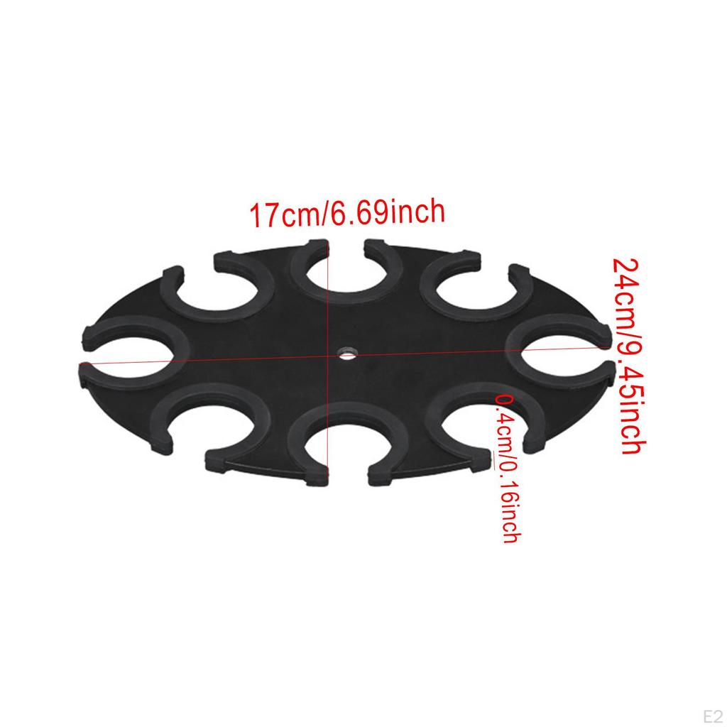Multiple Microphone Holder Stand Tray Hold Up To 8 Mics Anti Scratch Easy Setup