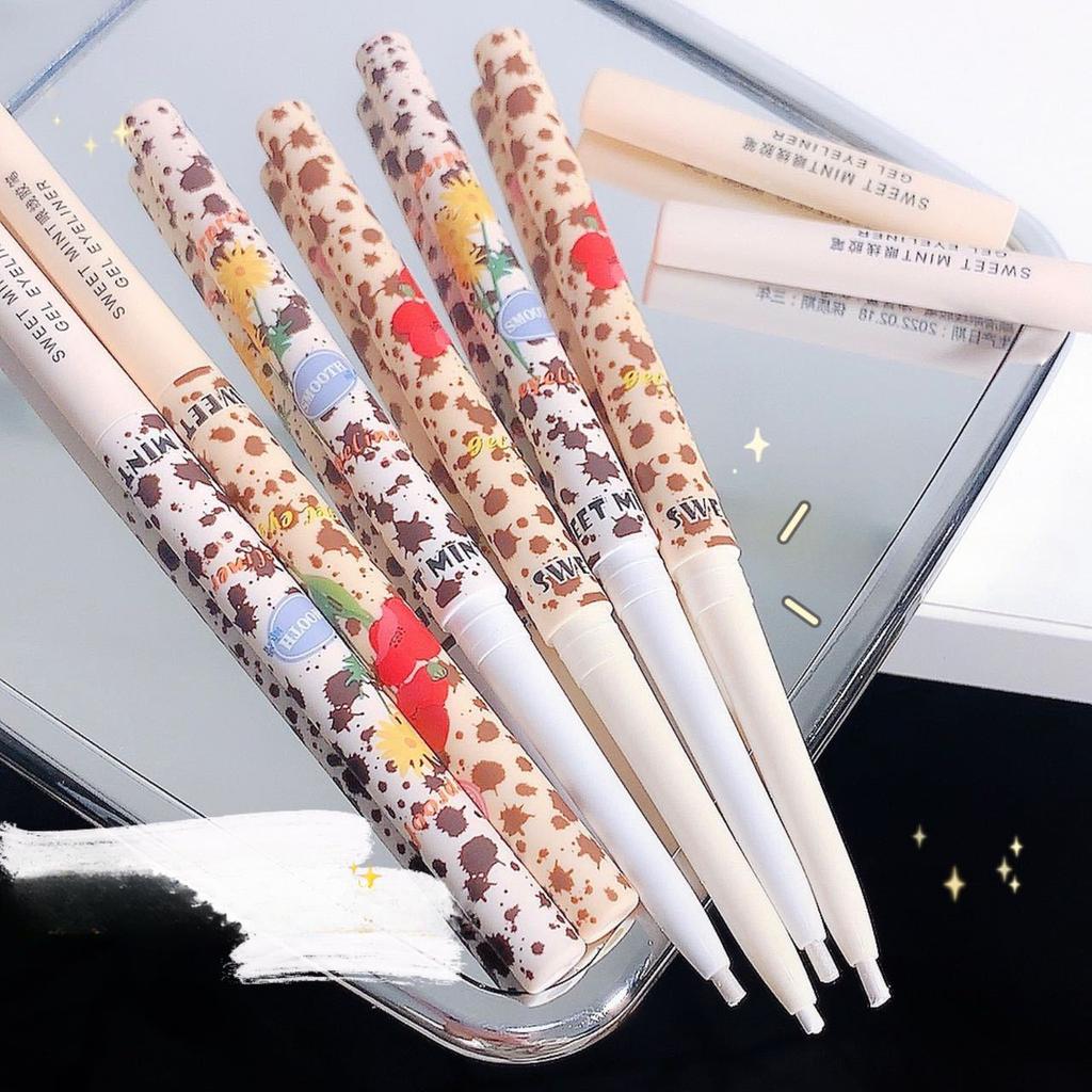 Подводка для глаз с перламутровым блеском, гелевая ручка, естественно осветляет цвет, подчеркивает ручку шелкопряда, подводка для глаз, гелевая ручка, осветляет глаза