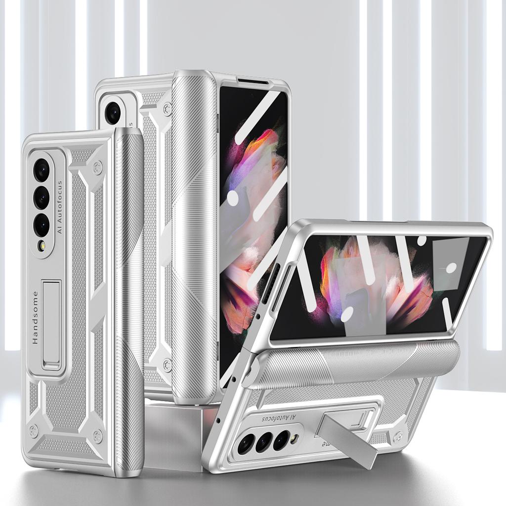 Противоударный складной чехол-сумка для Samsung Galaxy Z Fold 4 5 5G Fold3 Fold4 Fold2 Fold5 Fold 3 2 Zfold4 Передняя стеклянная пленка Coque