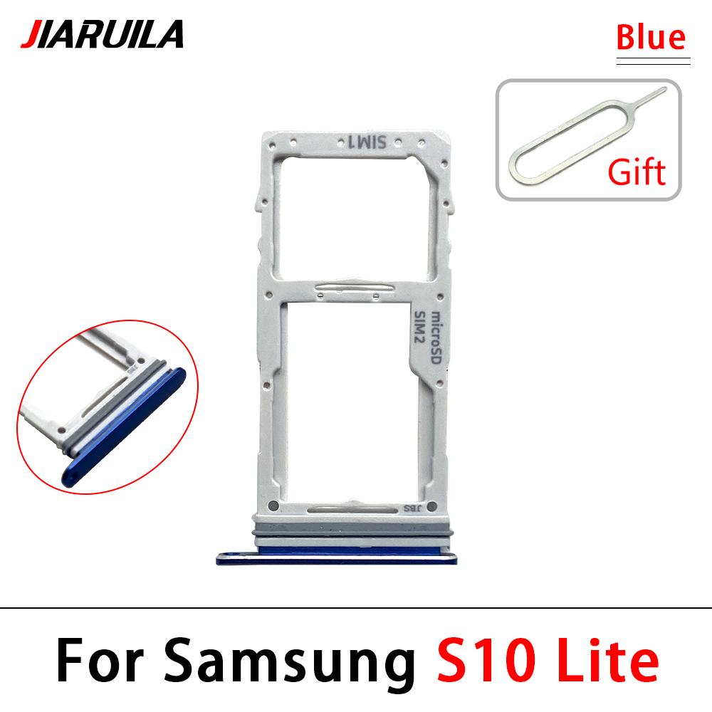 Sim Card Holder For Samsung S10 Lite G770F G770F/D G770 Phone New Dual SIM Chip Drawer SD Card Tray Adapter Slot