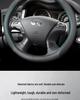 Чехол на руль из натуральной кожи для Infiniti: Подходит для QX50, QX60, QX80, Q50, Q70L, Q50L, FX3 - Все сезоны