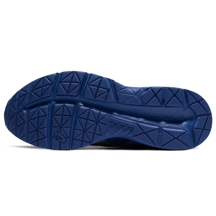 Asics Gel-Contend 4 Удобная ткань Синтетическая кожа Низкий верх Повседневные Кроссовки для бега Мужские Кроссовки Синий Золотой T8D4Q-401