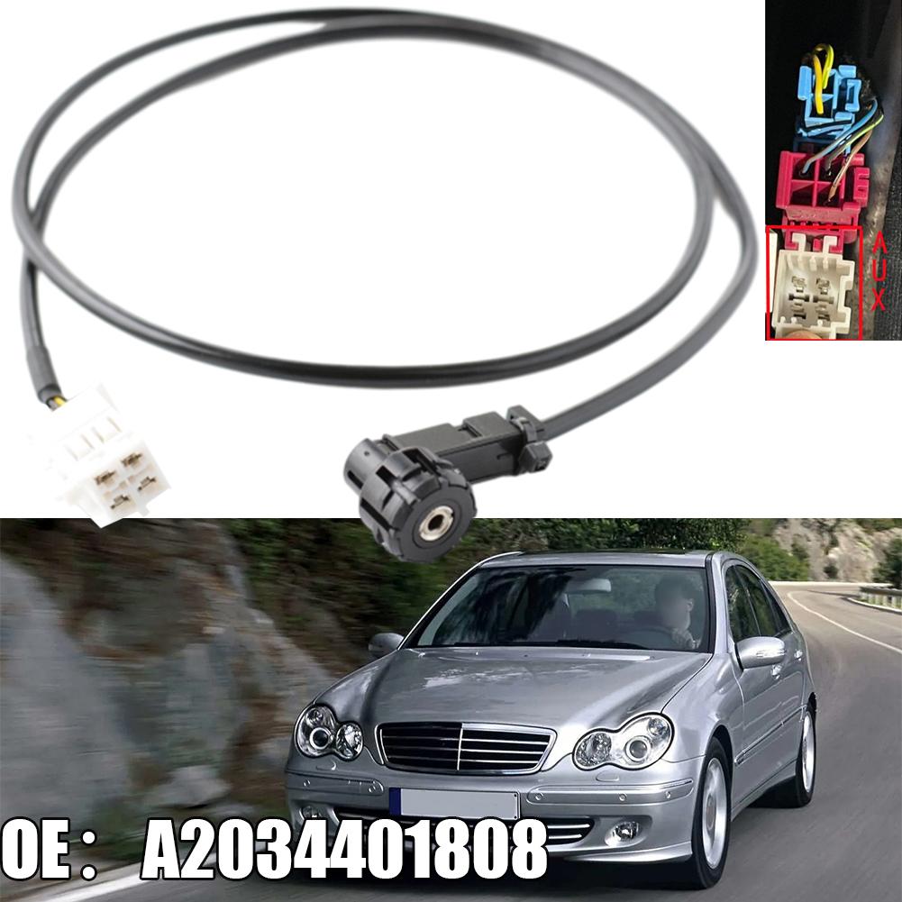 Для Mercedes-Benz- C-Class- W203/CLK/W209 Aux Вход Радио Кабель A2034401808# Вспомогательный Жгут Часть Авто Аксессуары