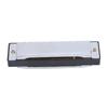 Harmonica 10 Hole 20 Tone G Key Playing Mouth Organ Wind Musical Instrument with Box ClothSilver