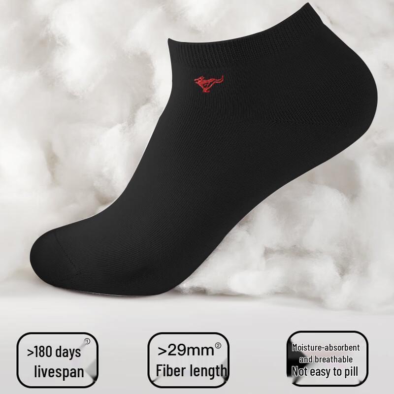 Мужские спортивные носки-невидимки Sevenwolves из чистого хлопка