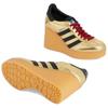 adidas Оригинальные Gazelle Кожа Мода Шнуровка Клиновидная Платформа Женская Обувь Золото 725628 AAA2M 8043
