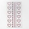 Face Sticker, Jewelry Makeup, Cubic Jewelry Sticker, Tattoo, Face Painting, Festival Stage Makeup, Fashion Sticker, 1 Piece, 38. Idol Heart Multipink
