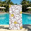 Cartoon Cute M-Molang-ES Towel For Outdoor Camping Beach Towel Super Absorbent Quick-Drying Summer Towel
