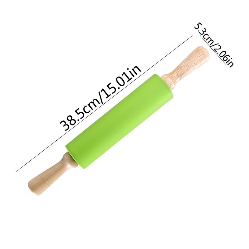 Silicone Rolling Pin Non-stick Surface Meets Human Design Handle Dough Making Baking Kitchen Tools Perfect Gift for Bakers
