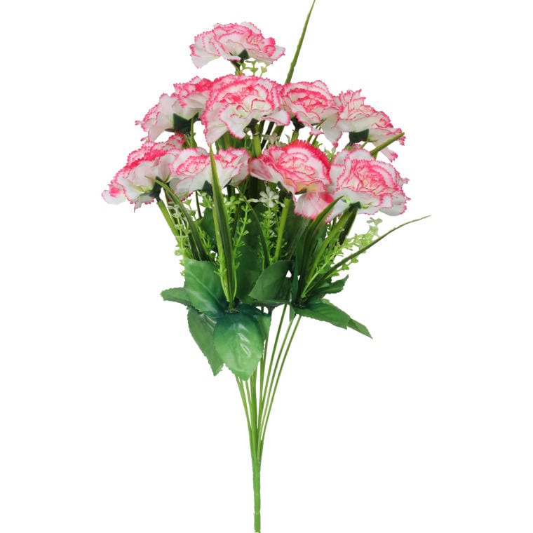 A bouquet of 12 light pink carnations, 45 cm in size