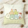 S-Sumikko Gurashi C-Colorfu Double-Sided Printed Square Decorative Cushion Cover For Sofa Living Room Home Decor